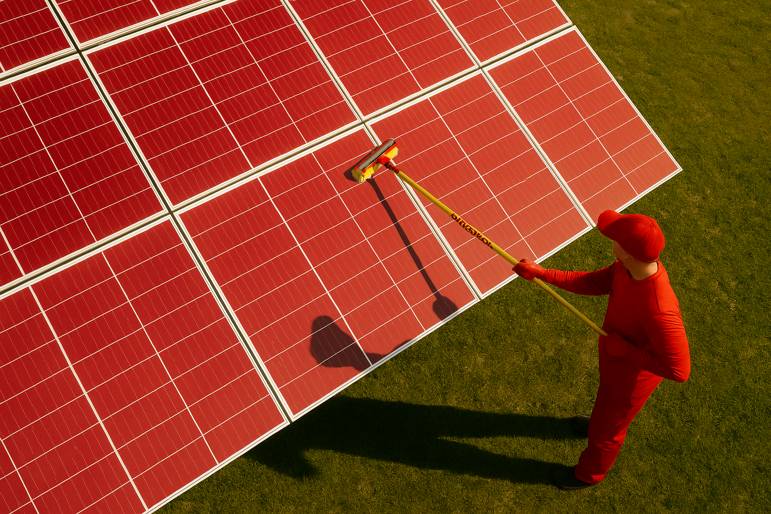 Entretien de panneaux solaires professionnel