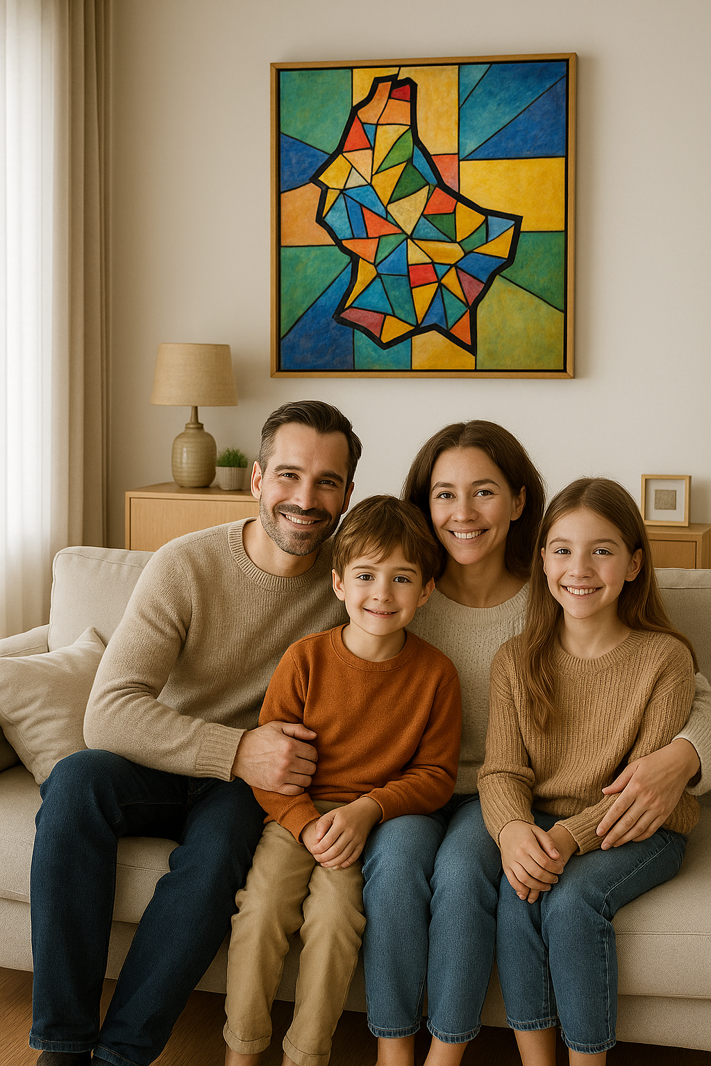 Famille bénéficiant d'une pompe à chaleur premium